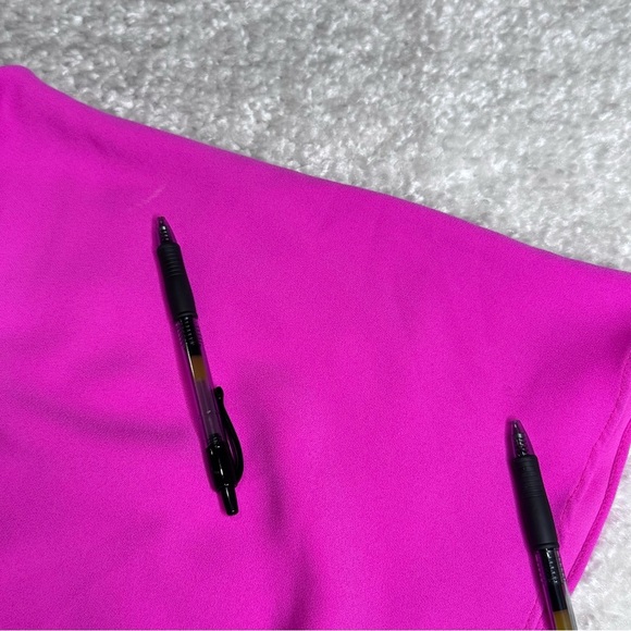 Trina Turk Islet Dress Hot Pink High Low Hem Flowy Romantic Vacation Medium - Picture 6 of 12